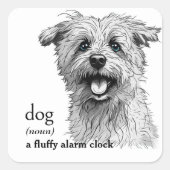 犬の定義 スクエアシール (正面)