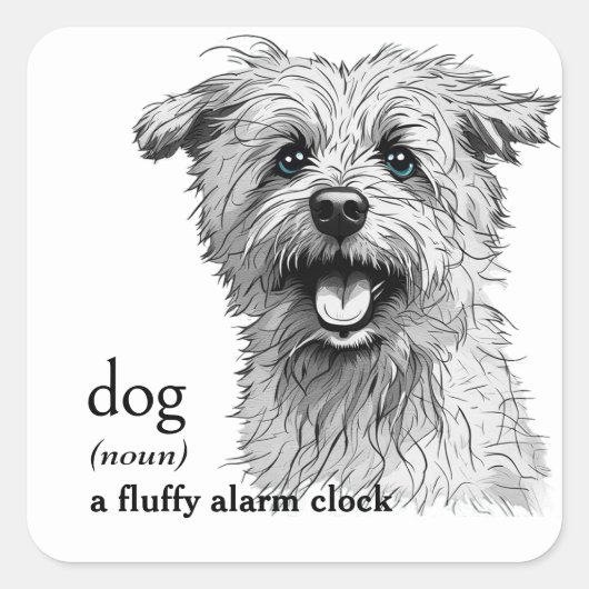 犬の定義 スクエアシール (正面)