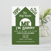 犬の家でごめんなさい 招待状 (スタンド正面)