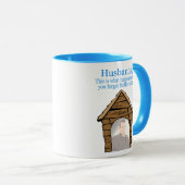 犬の家のマグの夫 マグカップ (正面右)