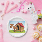 犬の家の紙プレート ペーパープレート (パーティー)