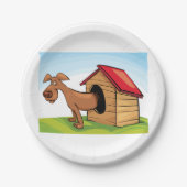 犬の家の紙プレート ペーパープレート (正面)