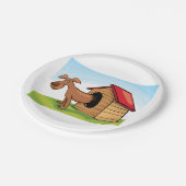 犬の家の紙プレート ペーパープレート (アングル)