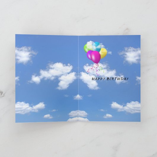 犬の家の誕生日に骨を持つブルドッグ カード (内部)