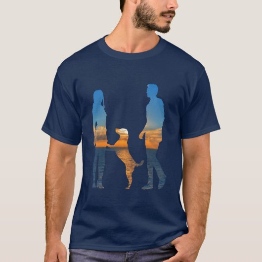 犬の家族のギフト Tシャツ (正面)