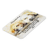 犬の就寝時間祈りの言葉 マグネット (左側)