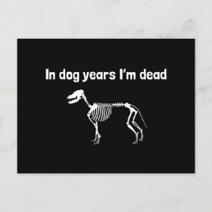 犬の年齢で死んでる ポストカード