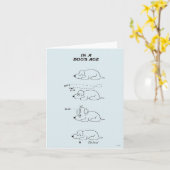 犬の年齢 カード (黄色い花)