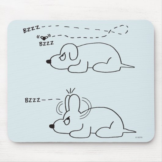 犬の年齢 マウスパッド (正面)