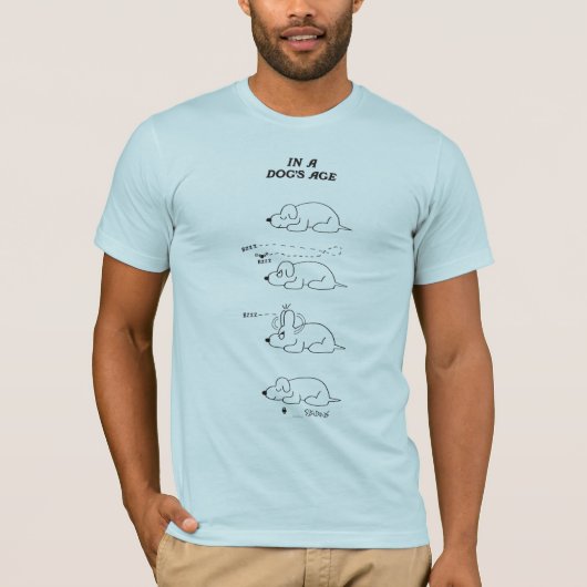 犬の年齢 Tシャツ (正面)