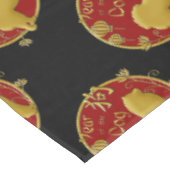 犬の年 – 中国の新年 テーブルクロス (アングル)