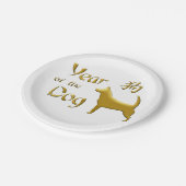 犬の年 – 中国の新年 ペーパープレート (アングル)