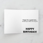 犬の年、40年誕生日カード カード (内部)