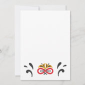 犬の幸せな休日の写真グリーティング カード (裏面)