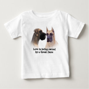 犬の幼児のユニセックスなTシャツのグレートデーン王 ベビーTシャツ