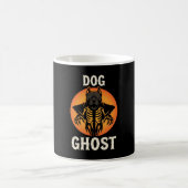 犬の幽霊のハロウィーン ホラー ベクター コーヒーマグカップ (中央)