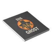 犬の幽霊のハロウィーン ホラー ベクター ノートパッド (アングル)