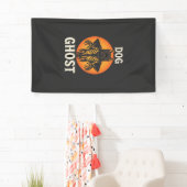 犬の幽霊のハロウィーン ホラー ベクター 横断幕 (インサイチュ)