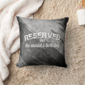 犬の引用文枕グレー用に予約さ動揺してれる クッション (ブランケット)