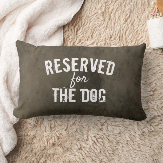犬の引用文枕グレー用に予約さ動揺してれる ランバークッション (ブランケット)