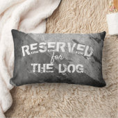 犬の引用文枕グレー用に予約さ動揺してれる ランバークッション (ブランケット)