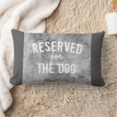 犬の引用文枕グレー用に予約さ動揺してれる ランバークッション (ブランケット)