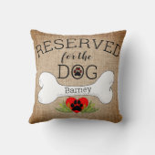 犬の引用文装飾用クッション クッション (裏面)