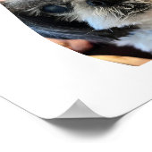 犬の形の写真コラージュポスター ポスター (角)