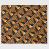 犬の影のギフトラップ – HAMbyWG ラッピングペーパー (フラット)