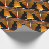 犬の影のギフトラップ – HAMbyWG ラッピングペーパー (角)