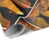 犬の影のギフトラップ – HAMbyWG ラッピングペーパー (ロールコーナー)