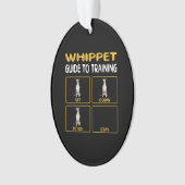 犬の従順を訓練する導犬 オーナメント (正面)