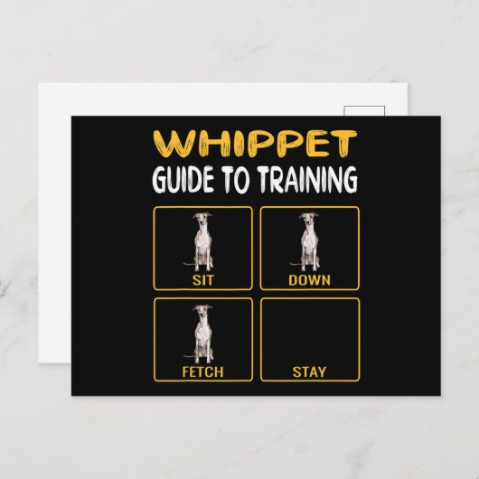 犬の従順を訓練する導犬 シーズンポストカード (正面/裏面)