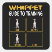 犬の従順を訓練する導犬 スクエアシール (正面)