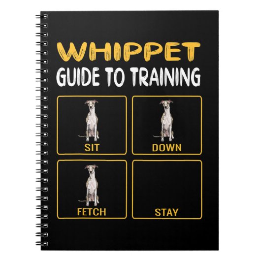 犬の従順を訓練する導犬 ノートブック (正面)