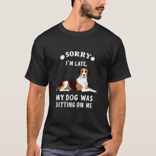 犬の心地よい Tシャツ (正面)