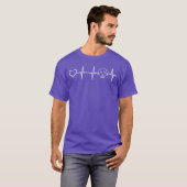 犬の心拍犬のオーナーかわいい犬の恋人の犬のハートr tシャツ (正面フル)