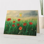 犬の応援団が間もなく元気になる カード (裏面)