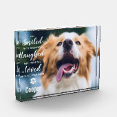 犬の思い出ペットロス記念ペット フォトブロック (左)