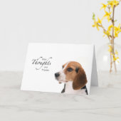 犬の思考と祈りの言葉 カード (黄色い花)