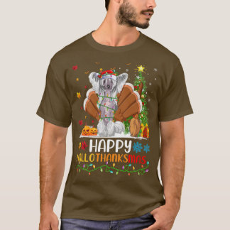 犬の恋人おもしろい幸せ中国のcrested犬HelloTha Tシャツ