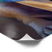 犬の恋人のためのビーチ、夏の贈り物にパグ ポスター (コーナー)