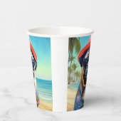 犬の恋人のためのビーチ、夏の贈り物にパグ 紙コップ (左)