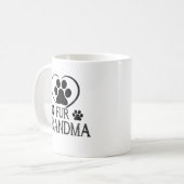 犬の恋人のための毛皮のおばあちゃんの母の日の贈り物 コーヒーマグカップ (正面左)