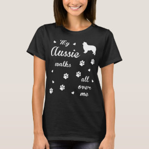 犬の恋人のためのAussiedoodleのギフトのTシャツ Tシャツ