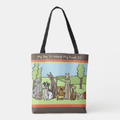 犬の恋人のトートバック トートバッグ (裏面)