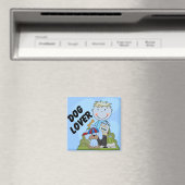 犬の恋人のブロンドの男の子のTシャツおよびギフト マグネット (インサイチュ (食洗機))