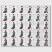 犬の恋人の休日のためのクリスマスカネコルソ ラッピングペーパー (フラット)