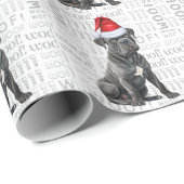 犬の恋人の休日のためのクリスマスカネコルソ ラッピングペーパー (ロールコーナー)