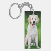 犬の恋人の写真、名前 キーホルダー (正面左)